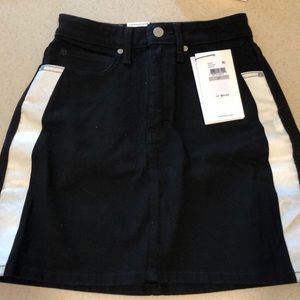 Calvin Klein black denim skirt